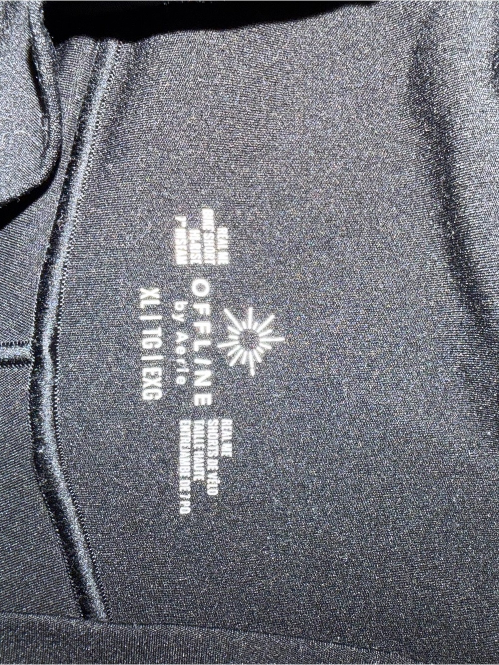aerie Black Bike Shorts
